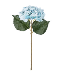 GloboStar® GloboStar® Artificial Garden SKY BLUE HYDRANGEA BRANCH 21177 Τεχνητό Διακοσμητικό Κλαδί Ορτανσίας Γαλάζιο  Y47cm