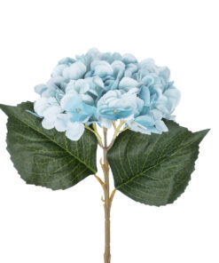 Alternative view of GloboStar® Artificial Garden SKY BLUE HYDRANGEA BRANCH 21177 Τεχνητό Διακοσμητικό Κλαδί Ορτανσίας Γαλάζιο  Y47cm