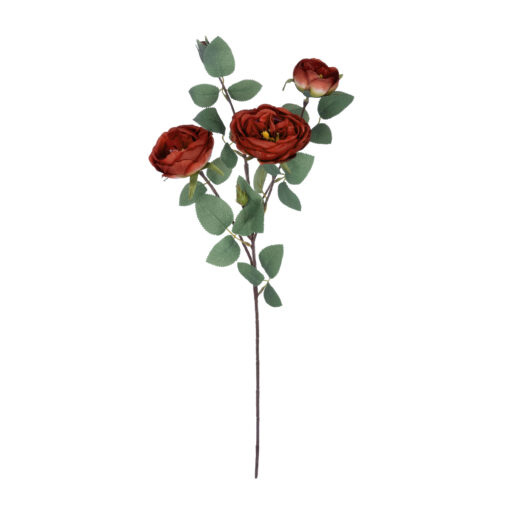 GloboStar® GloboStar® Artificial Garden RED CLIMBING ROSE BRANCH 21182 Τεχνητό Διακοσμητικό Κλαδί Τριαντάφυλλο Κόκκινο Y70cm