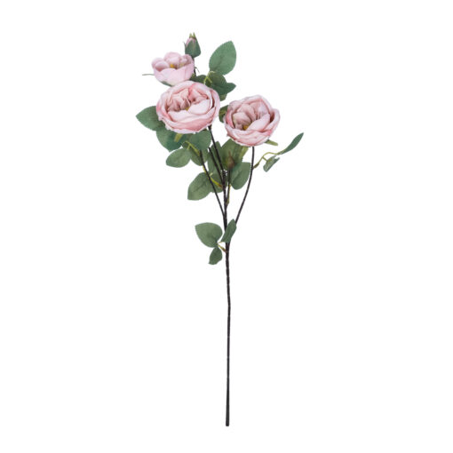 GloboStar® GloboStar® Artificial Garden PINK CLIMBING ROSE BRANCH 21184 Τεχνητό Διακοσμητικό Κλαδί Τριαντάφυλλο Ροζ Y70cm