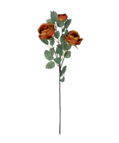 GloboStar® GloboStar® Artificial Garden CORAL RED CLIMBING ROSE BRANCH 21187 Τεχνητό Διακοσμητικό Κλαδί Τριαντάφυλλο Κοραλί Y70cm
