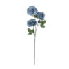 GloboStar® GloboStar® Artificial Garden GREY BLUE CLIMBING ROSE BRANCH 21188 Τεχνητό Διακοσμητικό Κλαδί Τριαντάφυλλο Γκρί Μπλέ Y66cm