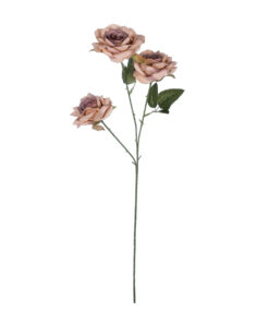 GloboStar® GloboStar® Artificial Garden OLD PINK CLIMBING ROSE BRANCH 21190 Τεχνητό Διακοσμητικό Κλαδί Τριαντάφυλλο Ξεθωριασμένο Ροζ Y66cm