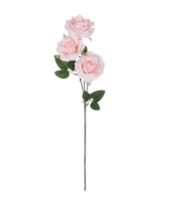GloboStar® GloboStar® Artificial Garden LIGHT PINK  CLIMBING ROSE BRANCH 21193 Τεχνητό Διακοσμητικό Κλαδί Τριαντάφυλλο Ανοιχτό Ροζ Y66cm