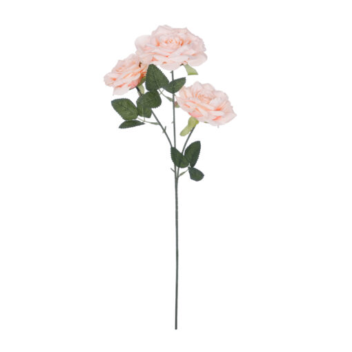 GloboStar® GloboStar® Artificial Garden PALE PINK CLIMBING ROSE BRANCH 21195 Τεχνητό Διακοσμητικό Κλαδί Τριαντάφυλλο απαλό Ροζ Y66cm