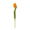 GloboStar® GloboStar® Artificial Garden ORANGE TULIP BRANCH 21202 Τεχνητό Διακοσμητικό Κλαδί Πορτοκαλί Τουλίπα Y37cm