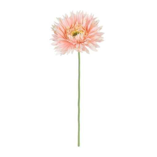GloboStar® GloboStar® Artificial Garden PINK GERBERA  BRANCH 21205 Τεχνητό Διακοσμητικό Κλαδί Ζέρμπερας Ροζ Y44cm