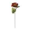 GloboStar® GloboStar® Artificial Garden RED SUNFLOWER  BRANCH 21214 Τεχνητό Διακοσμητικό Κλαδί Ηλιοτρόπιο Κόκκινο Y50cm