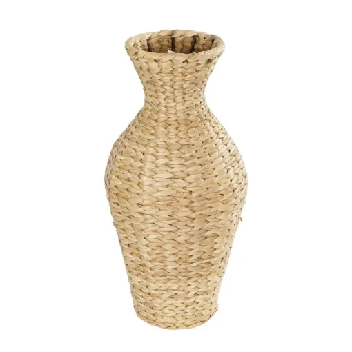 GloboStar® GloboStar® Artificial Garden HAVANA 21223 Διακοσμητικό Πλεκτό Καλάθι Κασπώ Γλάστρα Μπεζ Π22 x M22 x Υ42cm