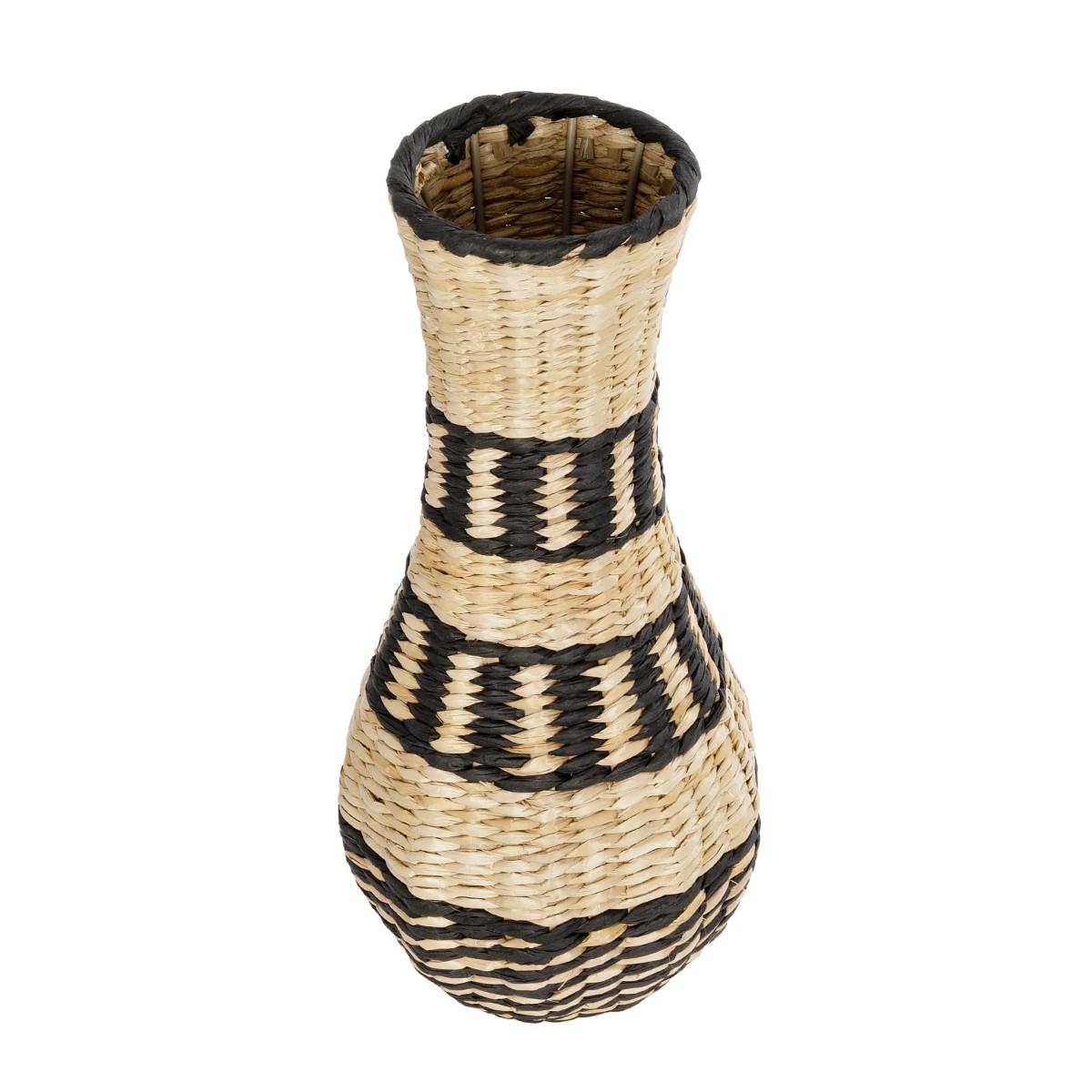 GloboStar® Artificial Garden MONTMARTRE 21227 Διακοσμητικό Πλεκτό Καλάθι - Κασπώ Γλάστρα - Flower Pot Μπεζ με Μαύρο Π20 x M20 x Υ42cm 3 GloboStar® Artificial Garden MONTMARTRE 21227 Διακοσμητικό Πλεκτό Καλάθι - Κασπώ Γλάστρα - Flower Pot Μπεζ με Μαύρο Π20 x M20 x Υ42cm - Image 2