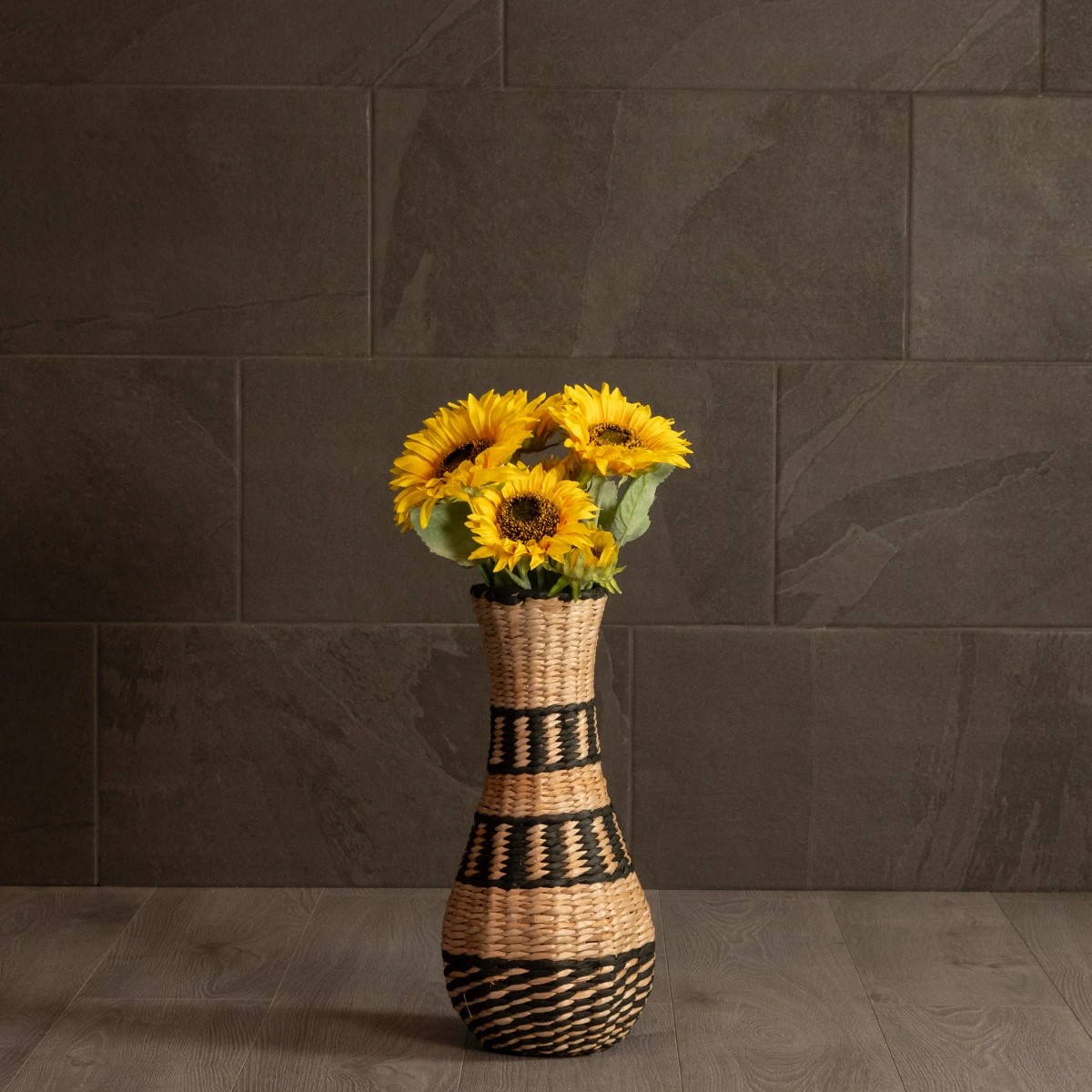 GloboStar® Artificial Garden MONTMARTRE 21227 Διακοσμητικό Πλεκτό Καλάθι - Κασπώ Γλάστρα - Flower Pot Μπεζ με Μαύρο Π20 x M20 x Υ42cm 7 GloboStar® Artificial Garden MONTMARTRE 21227 Διακοσμητικό Πλεκτό Καλάθι - Κασπώ Γλάστρα - Flower Pot Μπεζ με Μαύρο Π20 x M20 x Υ42cm - Image 6