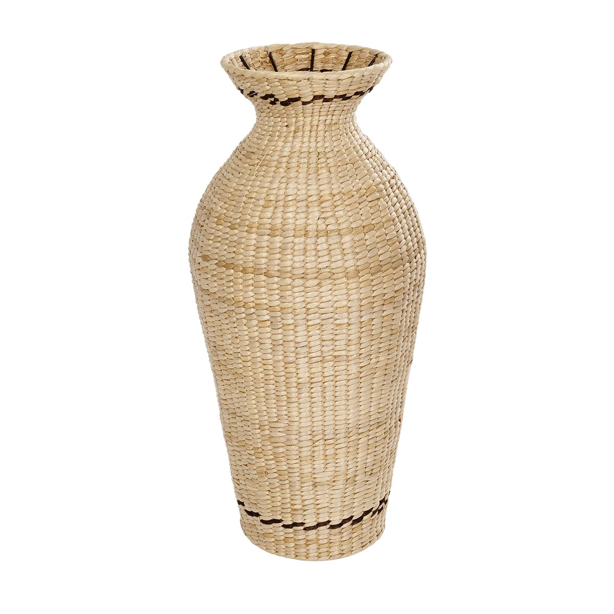 GloboStar® Artificial Garden MONTPELLIER 21237 Διακοσμητικό Πλεκτό Καλάθι - Κασπώ Γλάστρα - Flower Pot Μπεζ με Καφέ Π28 x M28 x Υ60cm 2 GloboStar® GloboStar® Artificial Garden MONTPELLIER 21237 Διακοσμητικό Πλεκτό Καλάθι - Κασπώ Γλάστρα - Flower Pot Μπεζ με Καφέ Π28 x M28 x Υ60cm