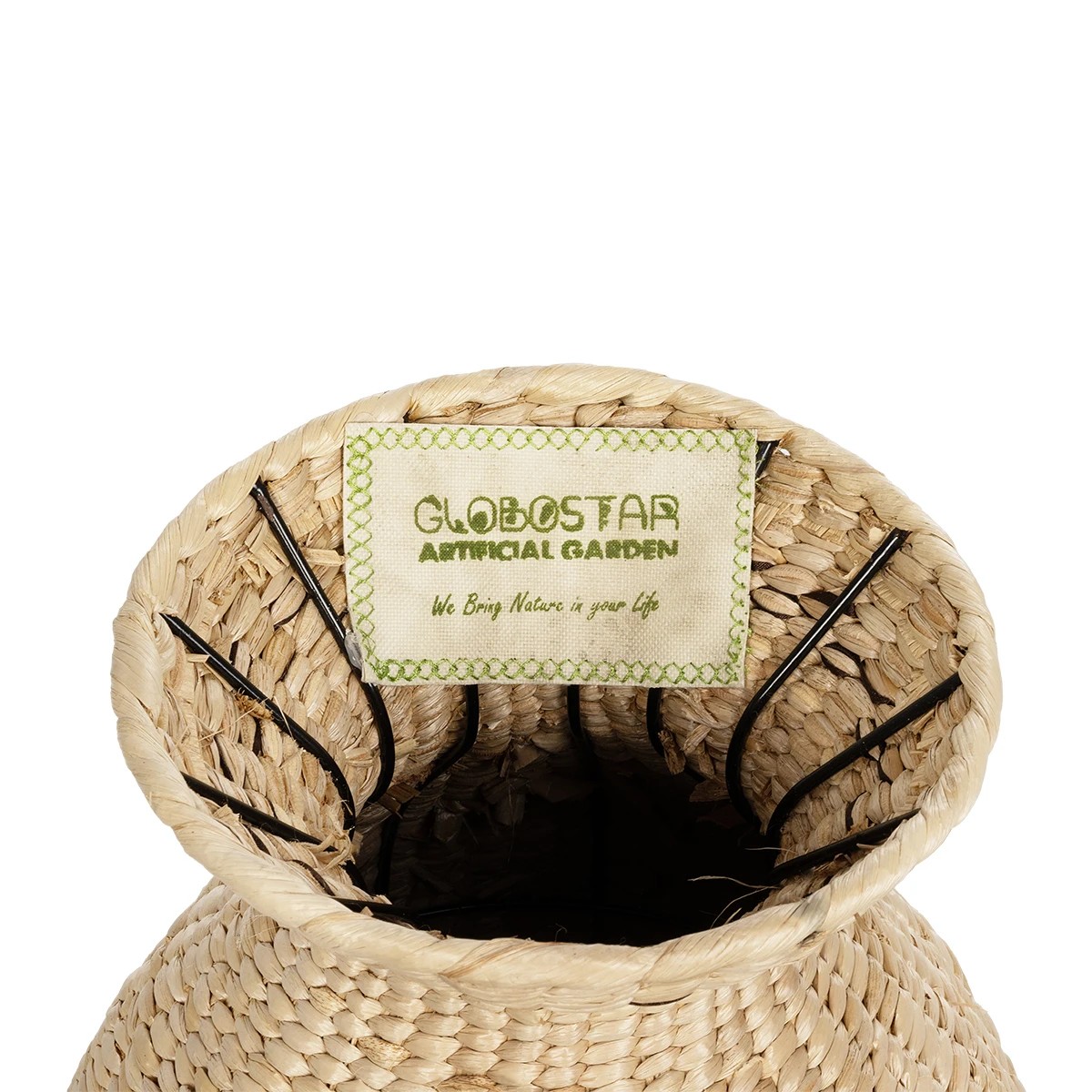 GloboStar® Artificial Garden MONTPELLIER 21237 Διακοσμητικό Πλεκτό Καλάθι - Κασπώ Γλάστρα - Flower Pot Μπεζ με Καφέ Π28 x M28 x Υ60cm 6 GloboStar® Artificial Garden MONTPELLIER 21237 Διακοσμητικό Πλεκτό Καλάθι - Κασπώ Γλάστρα - Flower Pot Μπεζ με Καφέ Π28 x M28 x Υ60cm - Image 5