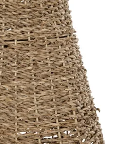 GloboStar® Artificial Garden CALIFORNIA 21239 Διακοσμητικό Πλεκτό Καλάθι - Κασπώ Γλάστρα - Flower Pot Μπεζ Μ20 x Π20 x Υ43cm 10 21239 5