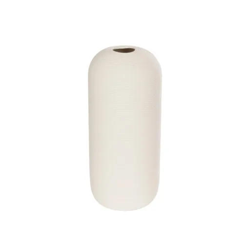 GloboStar® GloboStar® Artificial Garden BLANCO 21247 Διακοσμητική Κεραμική Γλάστρα Γκρι Π11 x Μ11 x Υ25 cm