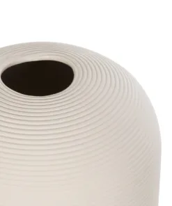 GloboStar® Artificial Garden BLANCO 21247 Διακοσμητική Κεραμική Γλάστρα Γκρι Π11 x Μ11 x Υ25 cm 10 21247 5