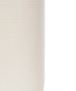 GloboStar® Artificial Garden BLANCO 21247 Διακοσμητική Κεραμική Γλάστρα Γκρι Π11 x Μ11 x Υ25 cm 11 21247 6