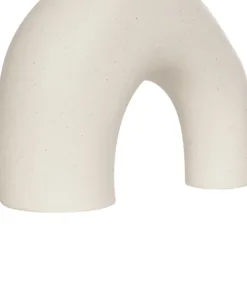 GloboStar® Artificial Garden TOLEDO 21250 Διακοσμητικό Κεραμικό Βάζo Μπεζ Π23 x Μ10 x Υ24 cm 11 21250 6