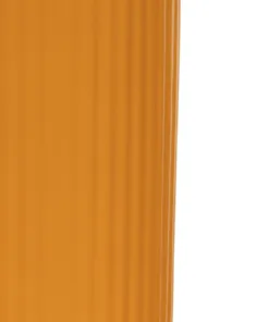 GloboStar® Artificial Garden CANGUU 21255 Διακοσμητικό Κεραμικό Βάζo Πορτοκαλί Π11 x Μ11 x Υ26 cm 11 21255 6