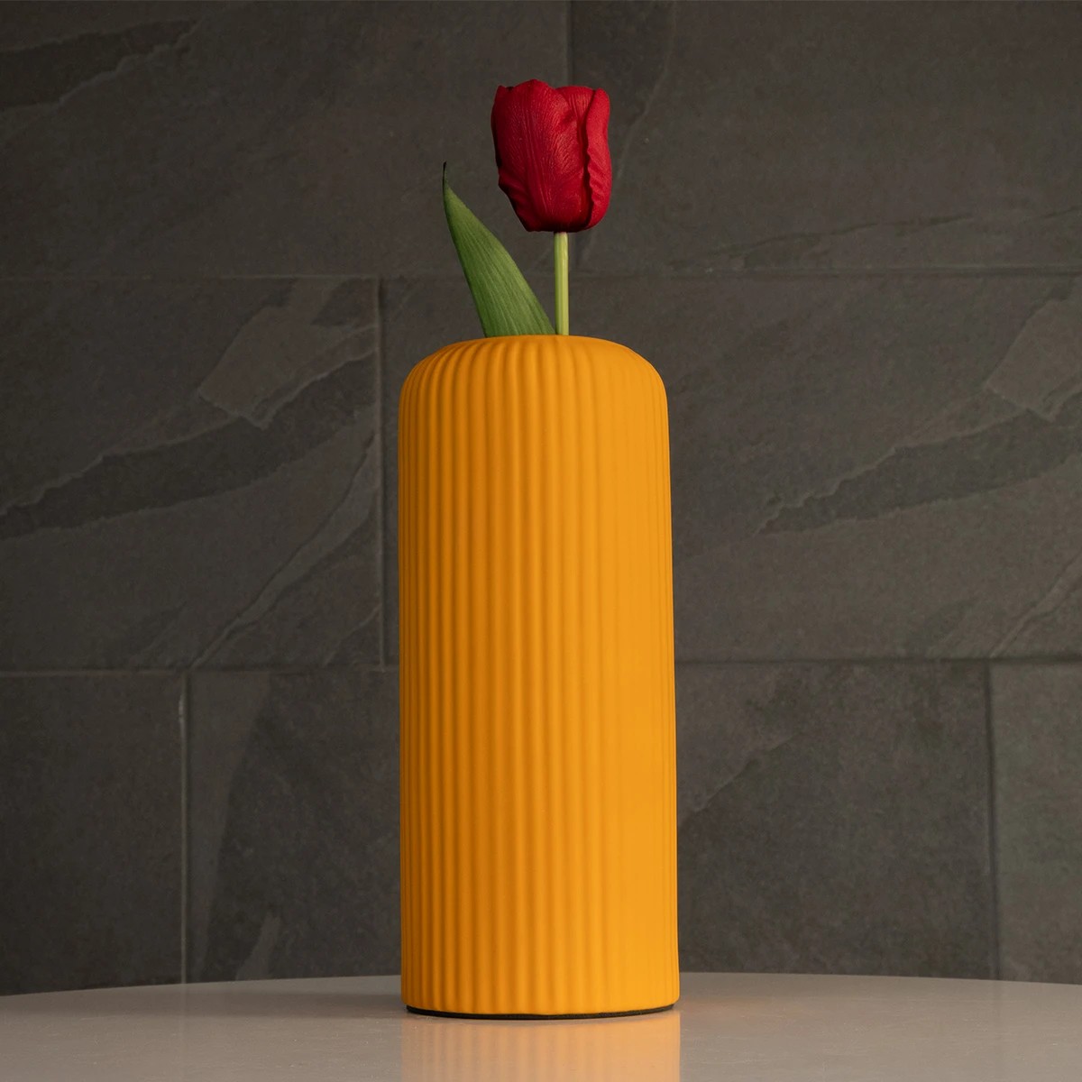 GloboStar® Artificial Garden CANGUU 21255 Διακοσμητικό Κεραμικό Βάζo Πορτοκαλί Π11 x Μ11 x Υ26 cm 7 GloboStar® Artificial Garden CANGUU 21255 Διακοσμητικό Κεραμικό Βάζo Πορτοκαλί Π11 x Μ11 x Υ26 cm - Image 6