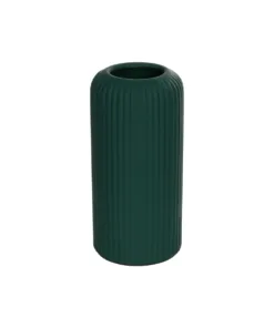 GloboStar® GloboStar® Artificial Garden KUTA 21256 Διακοσμητικό Κεραμικό Βάζo Πράσινο Π10 x Μ10 x Υ20 cm