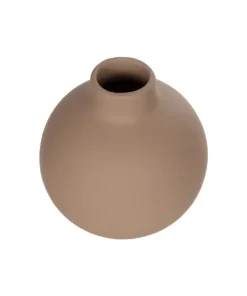 Alternative view of GloboStar® Artificial Garden MAURITIUS 21259 Διακοσμητικό Κεραμικό Βάζo ΚαφέΠ12 x Μ12 x Υ14 cm