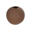 GloboStar® GloboStar® Artificial Garden SANUR 21261 Διακοσμητικό Κεραμικό Βάζo Καφέ Π22 x Μ22 x Υ20cm