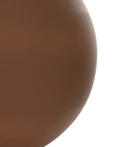 GloboStar® Artificial Garden SANUR 21261 Διακοσμητικό Κεραμικό Βάζo Καφέ Π22 x Μ22 x Υ20cm 11 21261 6