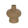 GloboStar® GloboStar® Artificial Garden CORNEOL 21262 Διακοσμητικό Κεραμικό Βάζo Καφέ Π17 x Μ17 x Υ20cm