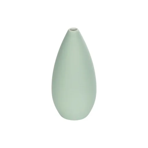GloboStar® GloboStar® Artificial Garden SEYHELLES 21266 Διακοσμητικό Κεραμικό Βάζo Τιρκουάζ Π8 x Μ8 x Υ16cm