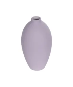 GloboStar® GloboStar® Artificial Garden AMETHYST 21267 Διακοσμητικό Κεραμικό Βάζo Μωβ Π8 x Μ8 x Υ14cm