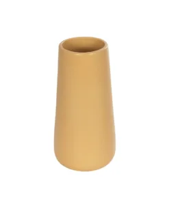 GloboStar® GloboStar® Artificial Garden LEGIAN 21268 Διακοσμητικό Κεραμικό Βάζo Πορτοκαλι Π10 x Μ10 x Υ20cm