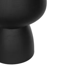 GloboStar® Artificial Garden CAMERON 21272 Διακοσμητικό Κεραμικό Βάζo Μαύρο Π16 x Μ16 x Υ20cm 9 21272 5