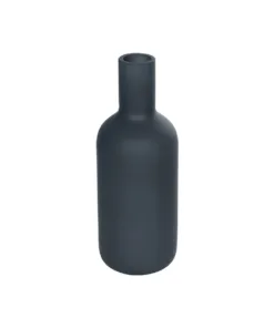 GloboStar® Artificial Garden MYSTIQUE 21275 Διακοσμητικό Κεραμικό Βάζo Γκρι Π7 x Μ7 x Υ20cm 9 21275 2