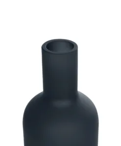 GloboStar® Artificial Garden MYSTIQUE 21275 Διακοσμητικό Κεραμικό Βάζo Γκρι Π7 x Μ7 x Υ20cm 10 21275 5