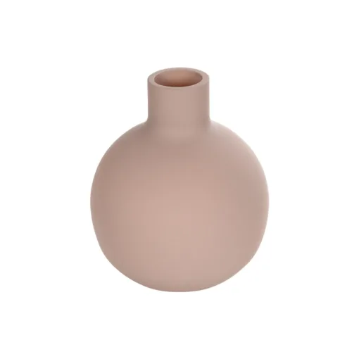 GloboStar® GloboStar® Artificial Garden OAHU 21277 Διακοσμητικό Κεραμικό Βάζo Ροζ Π10 x Μ10 x Υ12cm