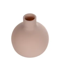 Alternative view of GloboStar® Artificial Garden OAHU 21277 Διακοσμητικό Κεραμικό Βάζo Ροζ Π10 x Μ10 x Υ12cm