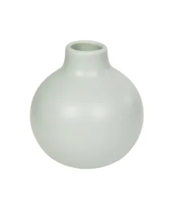 GloboStar® GloboStar® Artificial Garden EMERALD 21279 Διακοσμητικό Κεραμικό Βάζo Τιρκουάζ Π12 x Μ12 x Υ14cm