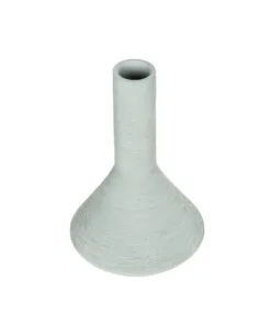 Alternative view of GloboStar® Artificial Garden TANAH 21282 Διακοσμητικό Κεραμικό Βάζo Γκρι Π13 x Μ13 x Υ20cm