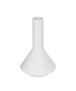 GloboStar® GloboStar® Artificial Garden ARMENINVILLE 21283 Διακοσμητικό Κεραμικό Βάζo Λευκό Π16 x Μ16 x Υ25cm