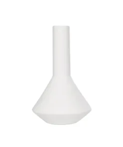 GloboStar® Artificial Garden ARMENINVILLE 21283 Διακοσμητικό Κεραμικό Βάζo Λευκό Π16 x Μ16 x Υ25cm 9 21283 4