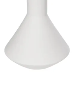 GloboStar® Artificial Garden ARMENINVILLE 21283 Διακοσμητικό Κεραμικό Βάζo Λευκό Π16 x Μ16 x Υ25cm 11 21283 6