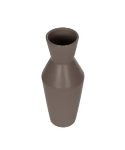 Alternative view of GloboStar® Artificial Garden UNIQUE 21286 Διακοσμητικό Κεραμικό Βάζo Καφέ Π10 x Μ10 x Υ24cm