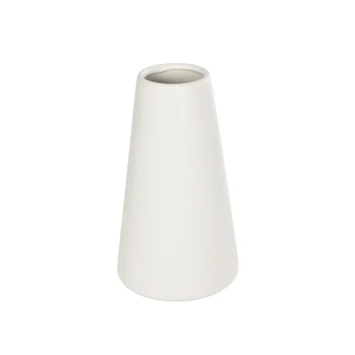 GloboStar® GloboStar® Artificial Garden CONSOLI 21287 Διακοσμητικό Κεραμικό Βάζο Μπεζ Μ14 x Π14 x Υ25cm