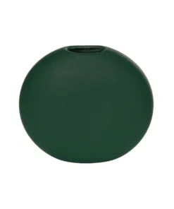 GloboStar® GloboStar® Artificial Garden MENORCA 21292 Διακοσμητικό Κεραμικό Βάζo Πράσινο Π15 x Μ15 x Υ14cm