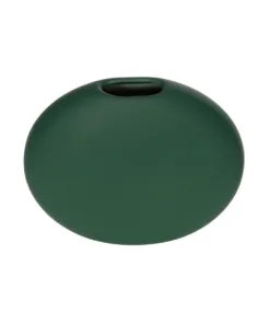 Alternative view of GloboStar® Artificial Garden MENORCA 21292 Διακοσμητικό Κεραμικό Βάζo Πράσινο Π15 x Μ15 x Υ14cm