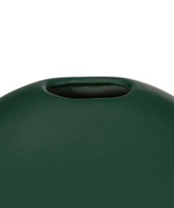 GloboStar® Artificial Garden MENORCA 21292 Διακοσμητικό Κεραμικό Βάζo Πράσινο Π15 x Μ15 x Υ14cm 10 21292 5