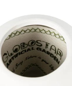 GloboStar® Artificial Garden NOUVEAU 21293 Διακοσμητικό Κεραμικό Βάζo Λευκό Π8 x Μ8 x Υ16cm 10 21293 5