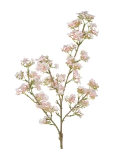 Alternative view of GloboStar® Artificial Garden PINK PEAR BLOSSOM BRANCH 21295 Τεχνητό Διακοσμητικό Κλαδί Αχλαδίας Ρόζ Y80cm