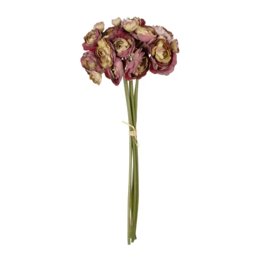GloboStar® GloboStar® Artificial Garden PINK CAMELIA BOUQUET 21299 Τεχνητό Διακοσμητικό Μπουκέτο Ρόζ Καμέλια Y37cm